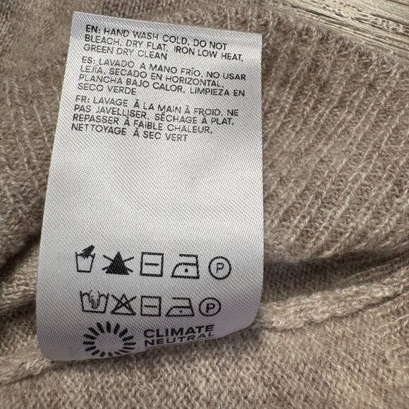 Reformation Reese Cashmere Tank sweater vest size XS foggy tan beige wool - Picture 11 of 12